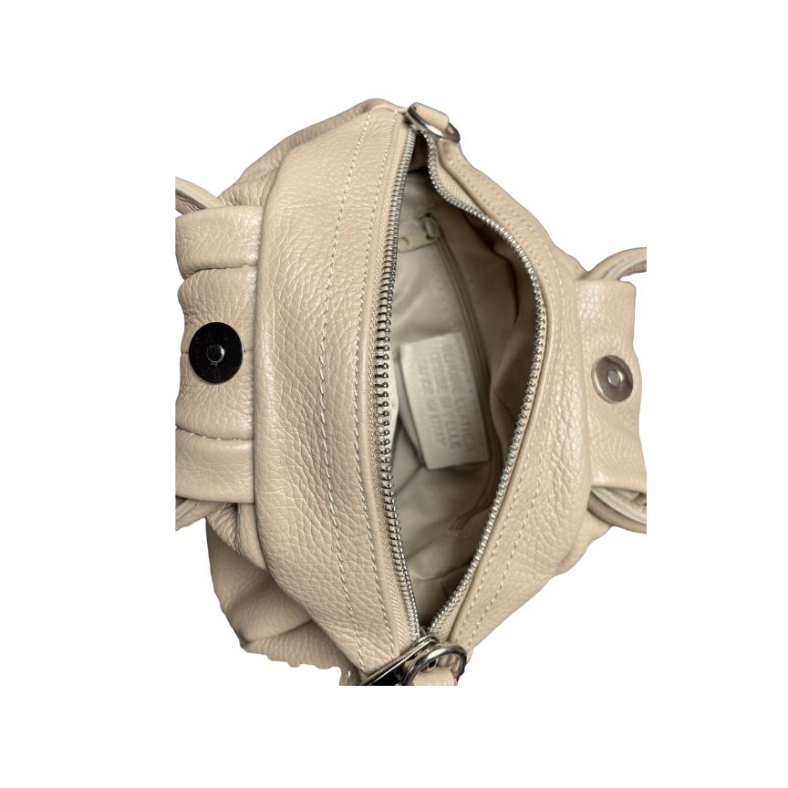 Edle Damen-Henkelhandtasche 100% Leder - handgefertigt in Italien