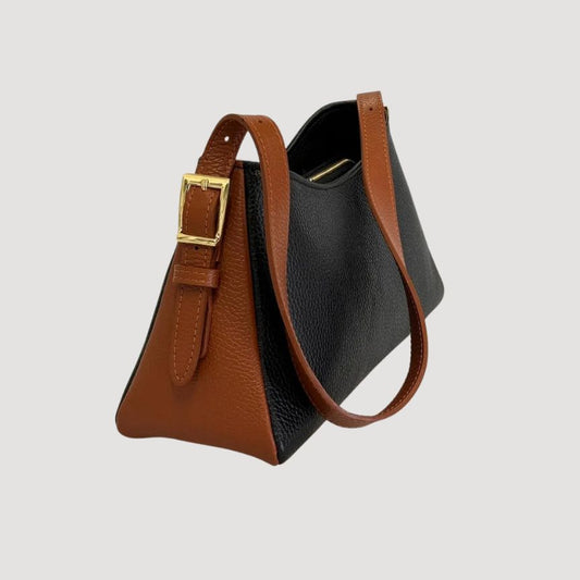 Edle Damenhandtasche mit kurzem Henkel - modernes, schlichtes & elegantes Design