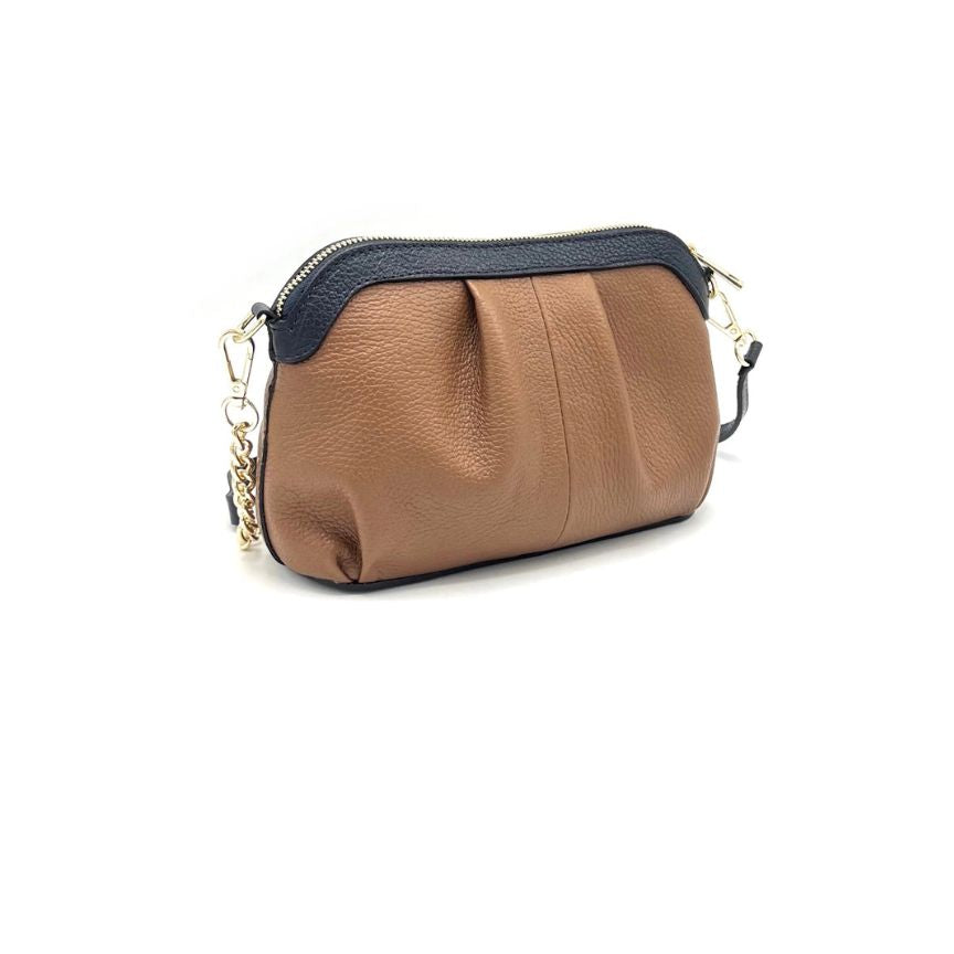 Edle Damen-Handtasche aus Echtleder - handgefertigt in Italien.