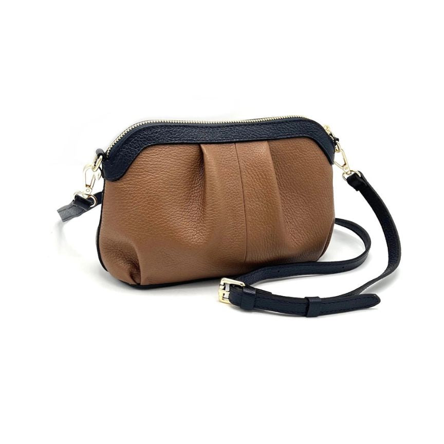 Edle Damen-Handtasche aus Echtleder - handgefertigt in Italien.