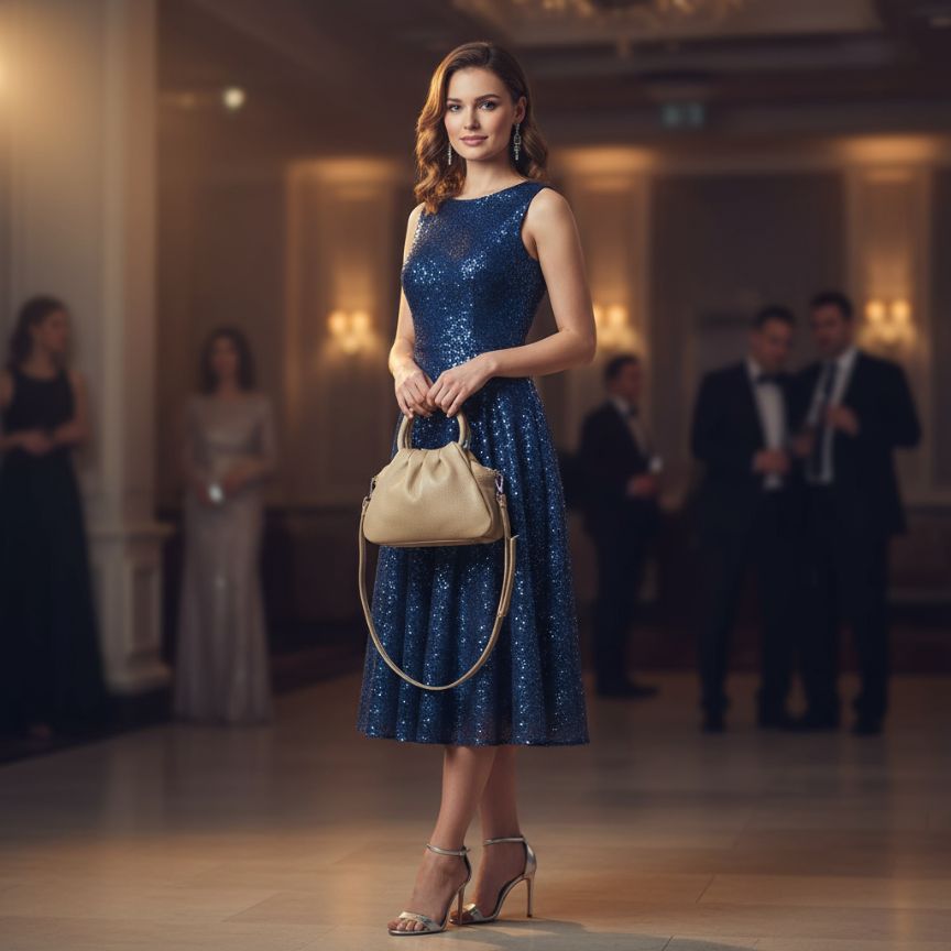 Edle Damen-Henkelhandtasche 100% Leder - handgefertigt in Italien