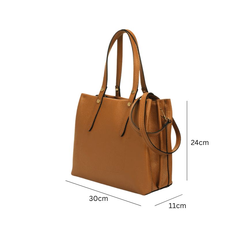 Elegante Damen Leder Umhängetasche - schlichtes Design