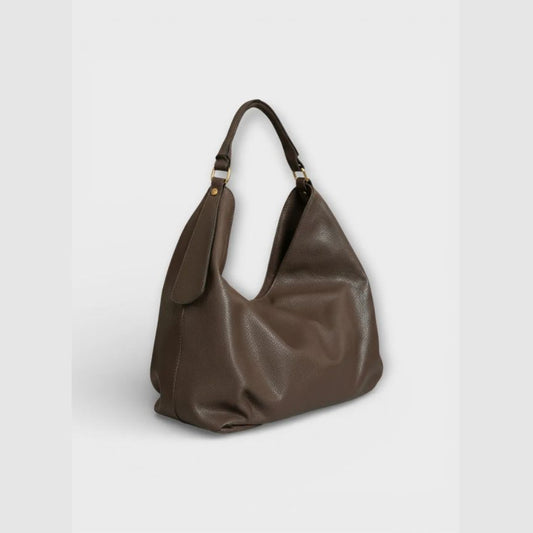 Elegante Leder Schultertasche mit Henkel - Bestseller, schlichtes, modernes Design