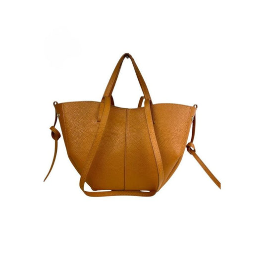 Elegante Damen Shopper Tasche aus Leder - moderne Einkaufstasche, 2-er Set