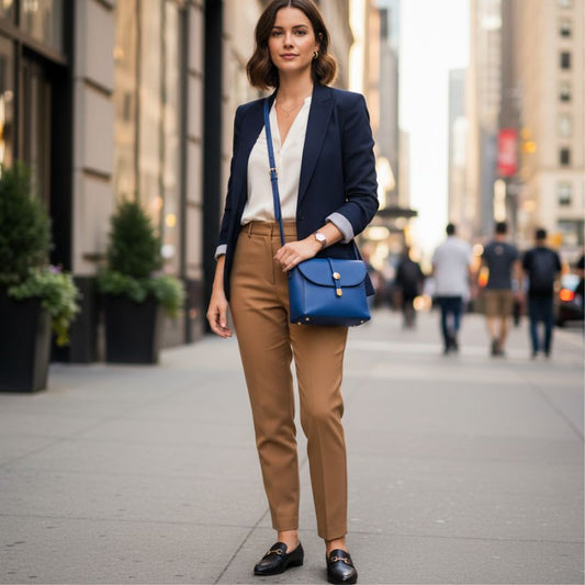 Elegante Italienische Damen Leder Handtasche - stilvoll & praktisch