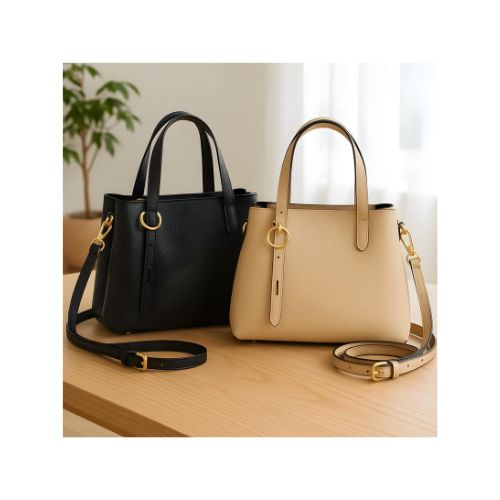 Elegante mittelgroße Italienische Leder-Umhängetasche - stilvoll und vielseitig