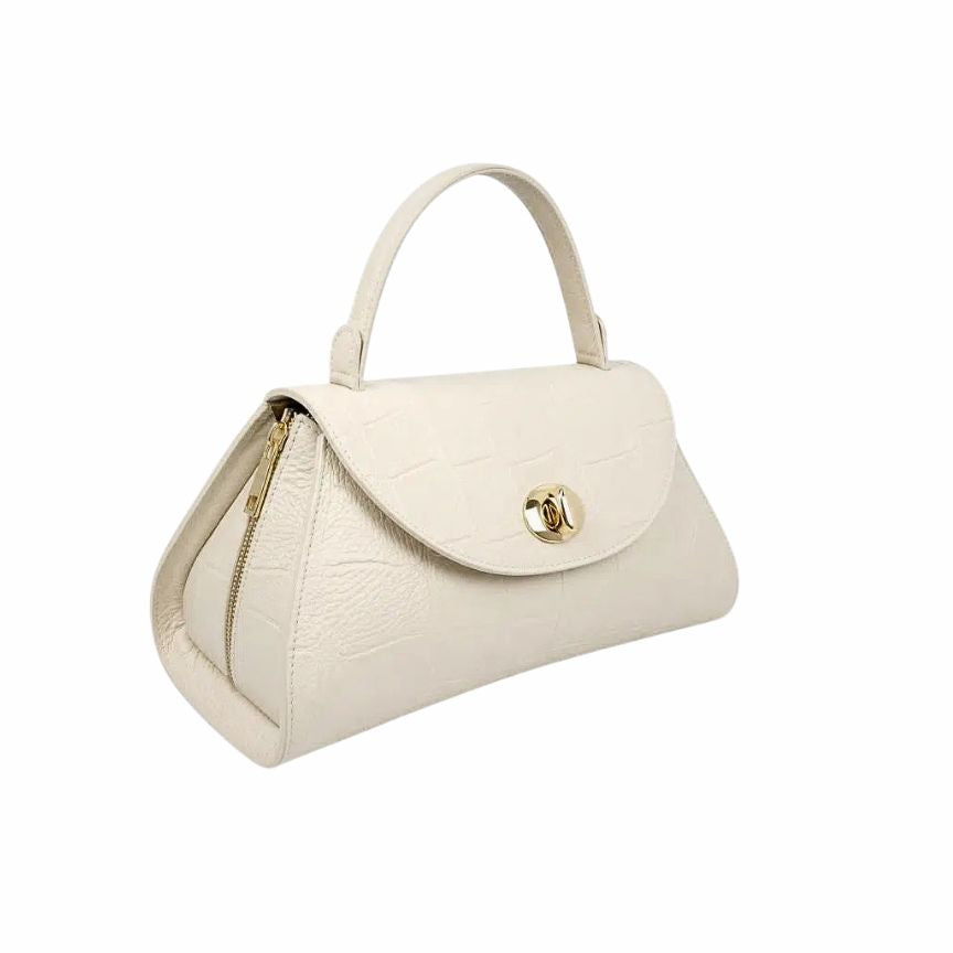 "Christell" - Elegante Lederhandtasche mit einzigartigem Muster - stilvoll und eventtauglich