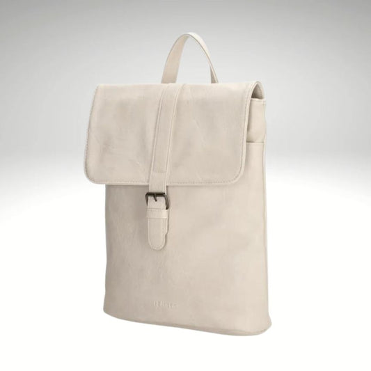 eleganter Damen Fashion Rucksack mit Klappe und stabilem Griff