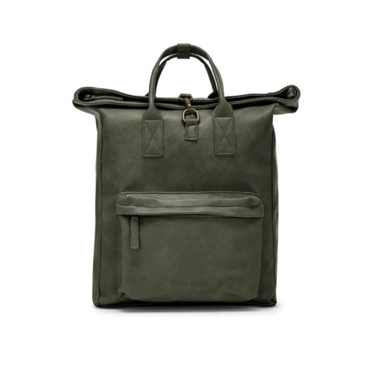 Erweiterbarer Trolley-Rucksack aus ökologischem Leder