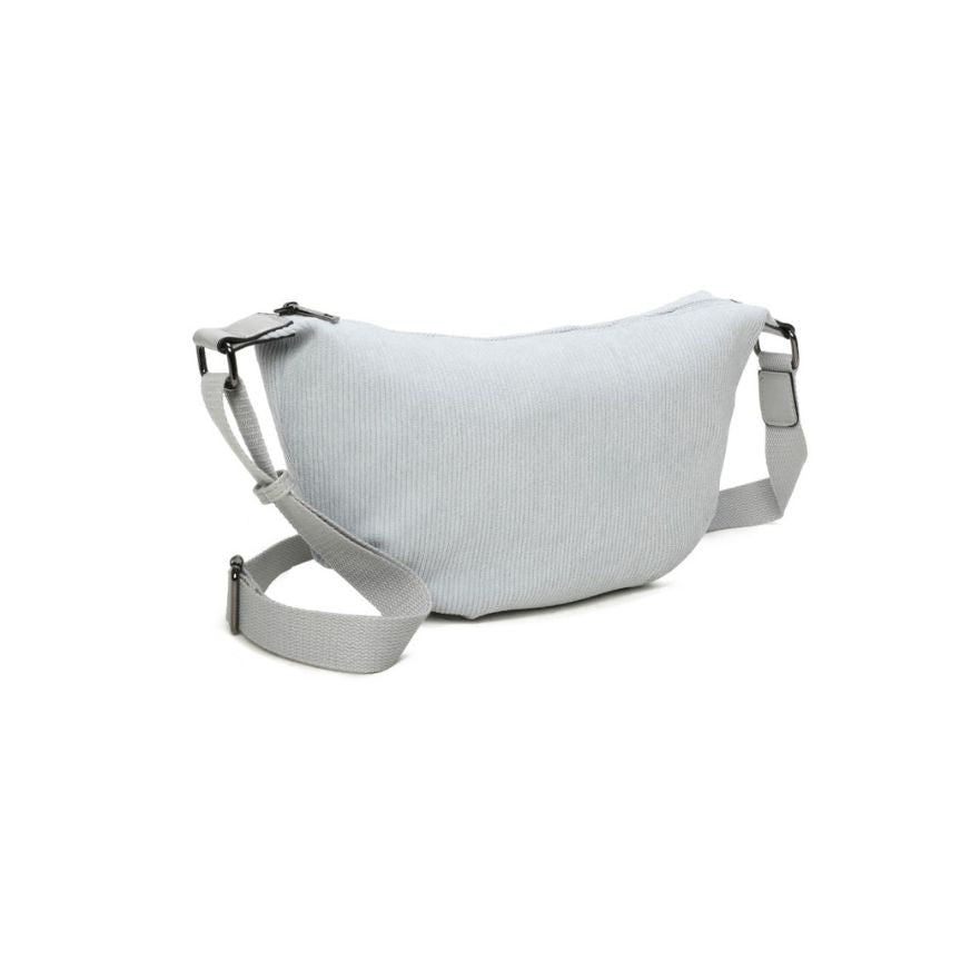 Damen Crossbodybag aus Cord - mittelgroße, funktionale, praktische Gürteltasche