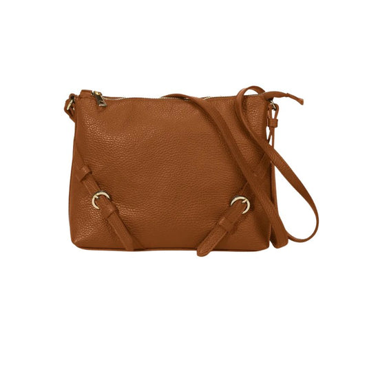 Italienische Damen Handtasche aus Echtleder - mittelgroß, modern, stilvoll