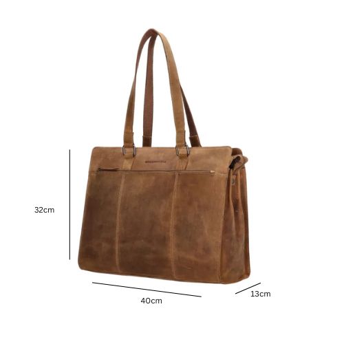 Business Ledertasche 15-Zoll - Aktentasche mit großem Stauraum