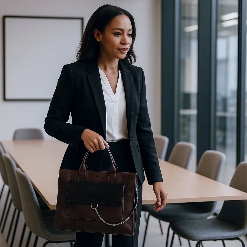 Damen Leder Business-Tasche Laptopfach 15" - Eleganz & Funktionalität