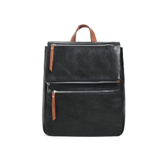 Praktischer Alltagsrucksack - Geräumig mit Fronttaschen & Griff