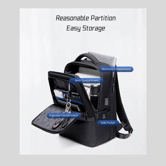Praktischer, wasserabweisender Rucksack für Alltag, Business und Reise