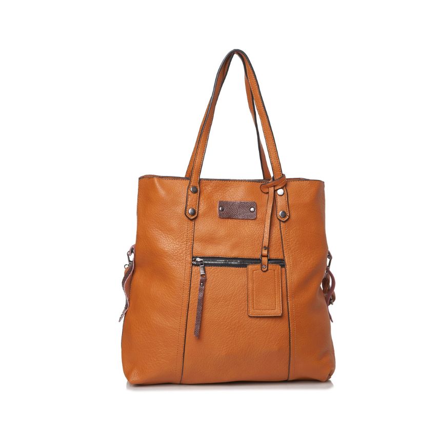 Damen Shopper Tasche mit Fronttasche - 2-Teiliges Set & Geräumig