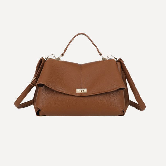 Stilvolle Damen Handtasche mit Henkel und Schulterriemen - modern und elegant