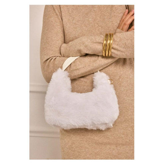 Stilvolle Damen Handtasche mit Faux-Fell - weich, elegant und trendy