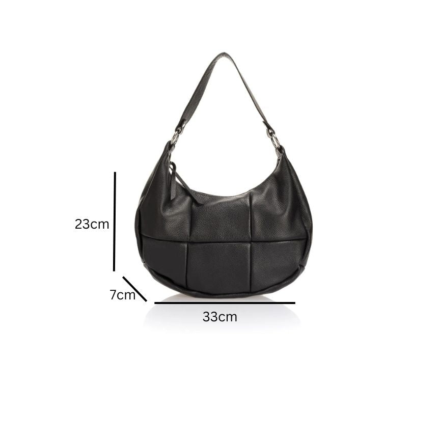 Stilvolle Damen Lederhandtasche mit Muster - Elegant & Minimalistisch
