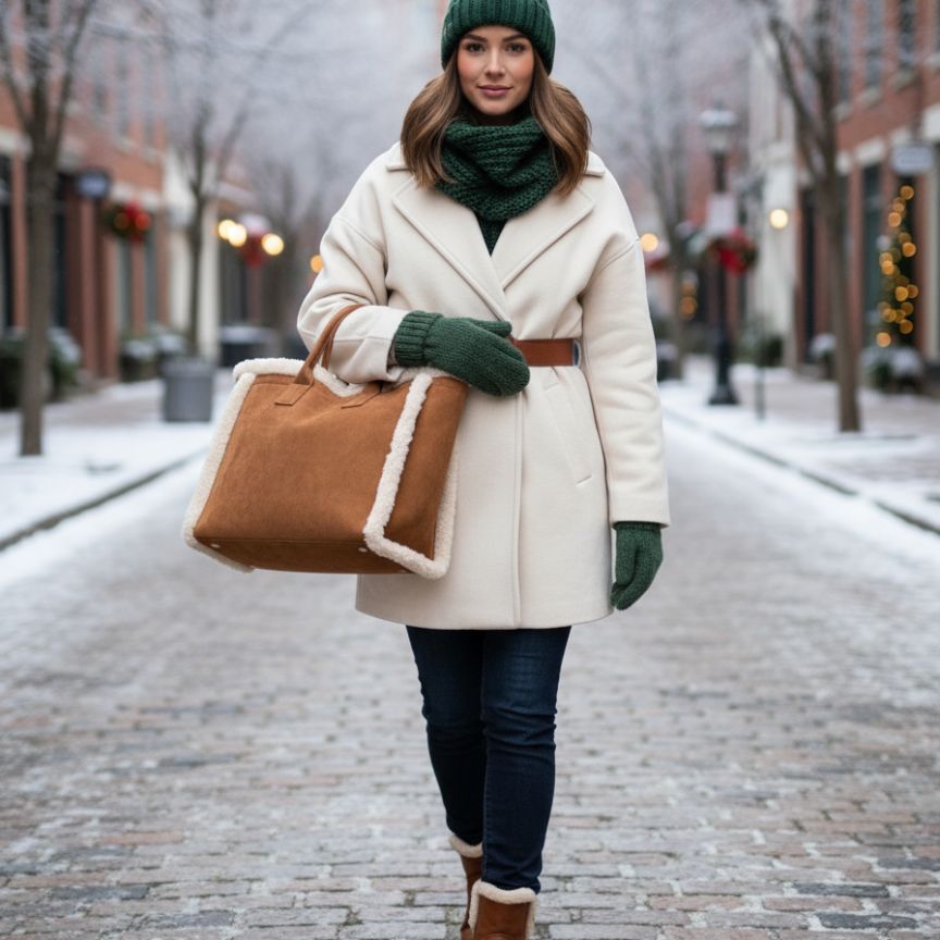 Tote Bag im Shearling Style - weich, stilvoll und perfekt für den Alltag