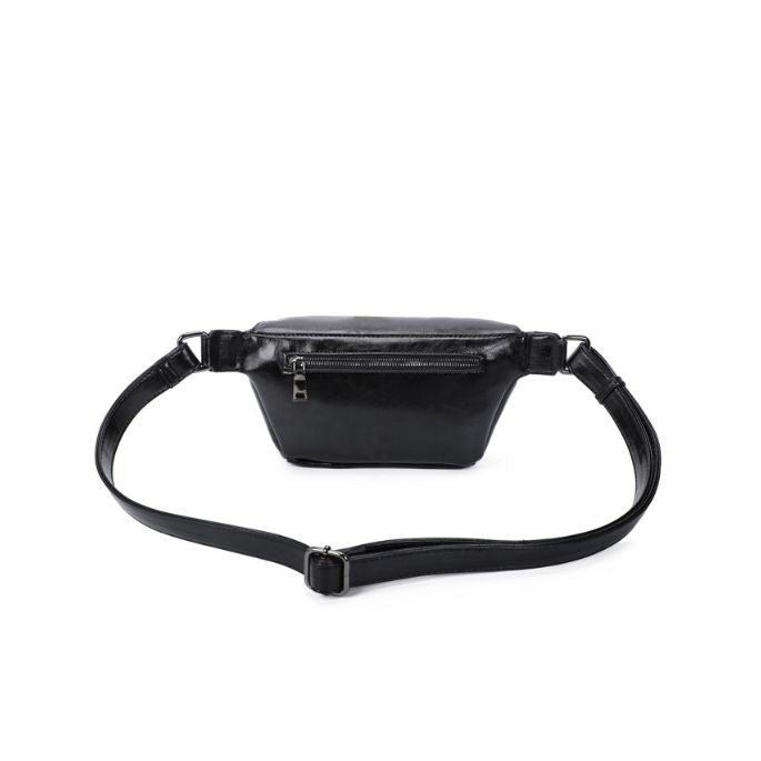 Rückseite Bauchtasche für Reisen, modern schwarz