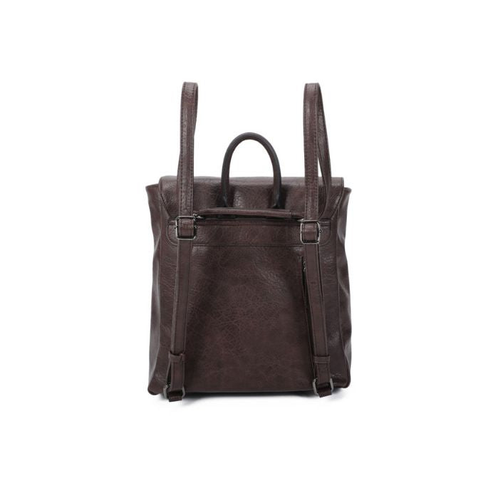 Rückseite Eleganter Damen Designer Rucksack mit Quastendetail
