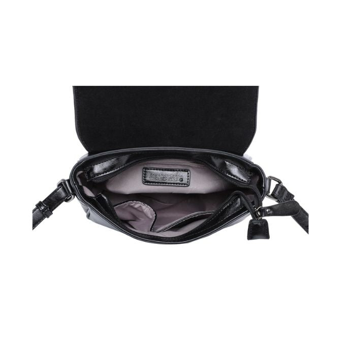 Draufsicht Innenansicht Vintage Handtasche im neuen Look