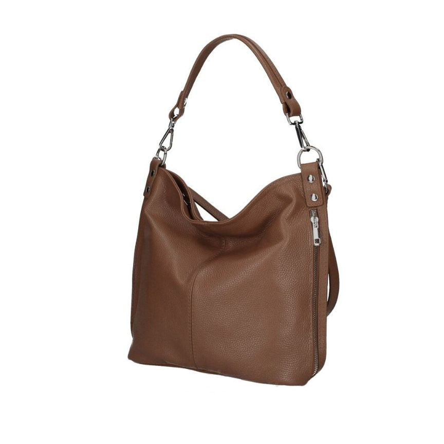 Elegante Damen-Henkeltasche - stabiler Henkel, Seiten- und Rückseitenasche & geräumiges Design