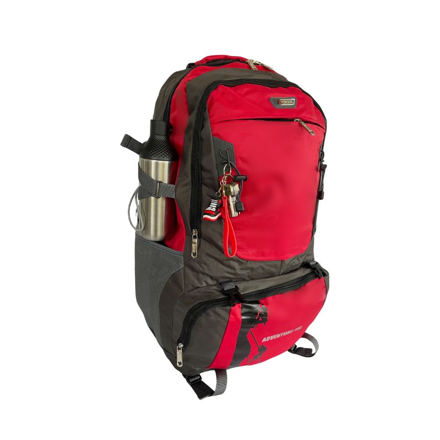 Geräumiger Outdoor Rucksack mit reflektierenden Streifen 85L mit seitentaschen und vielen Fächern