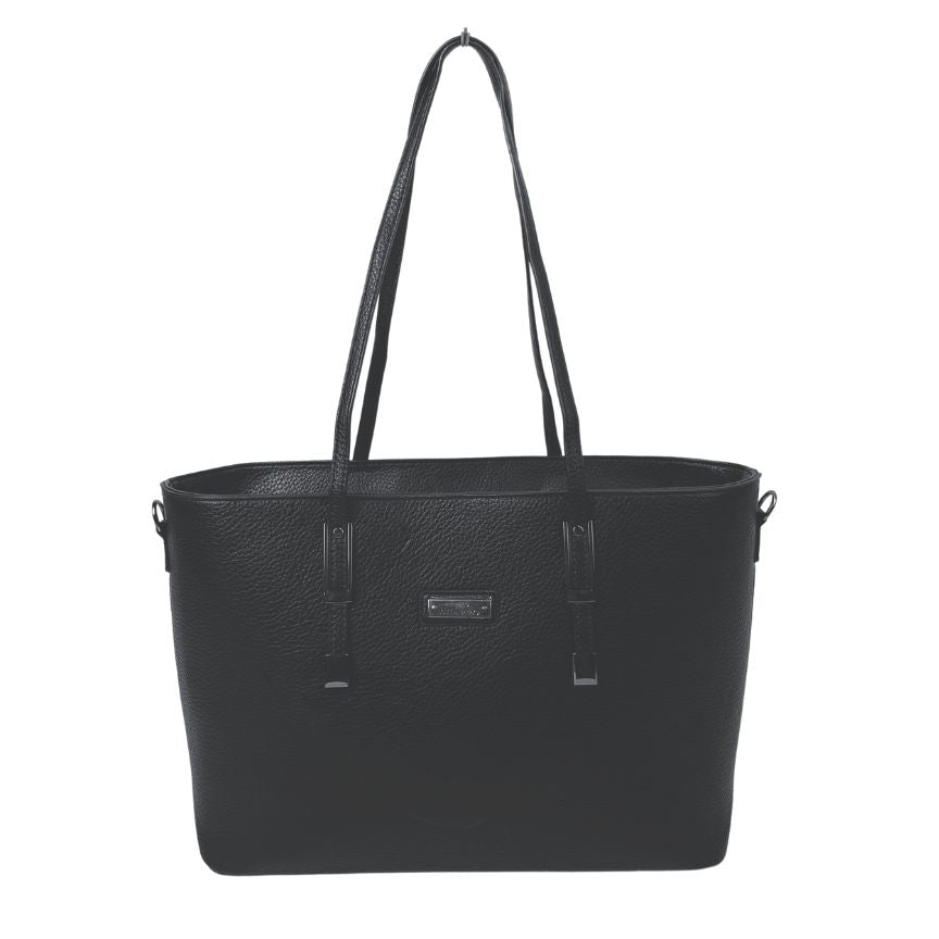 Damen Arbeitstasche elegante Tote-Bag Schwarz