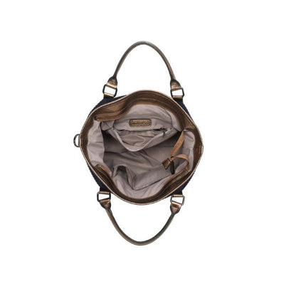 Geräumige Tragetasche - Duffel Bag mit goldenem Farbfinish