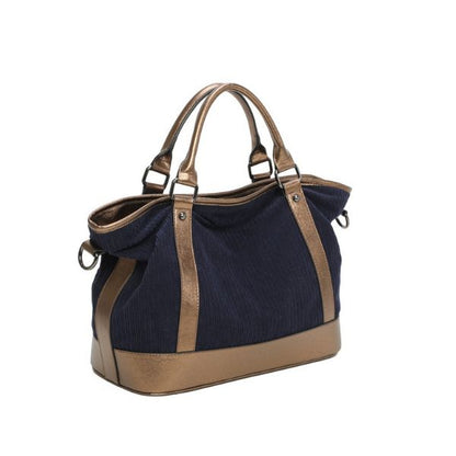 Geräumige Tragetasche - Duffel Bag mit goldenem Farbfinish