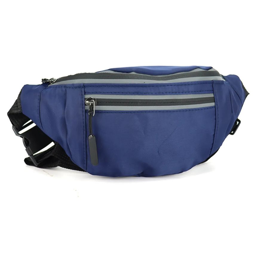 Regenfeste Bauchtasche mit Reflektorstreifen - Sicher & Stylisch