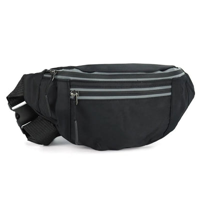 Regenfeste Bauchtasche mit Reflektorstreifen - Sicher & Stylisch