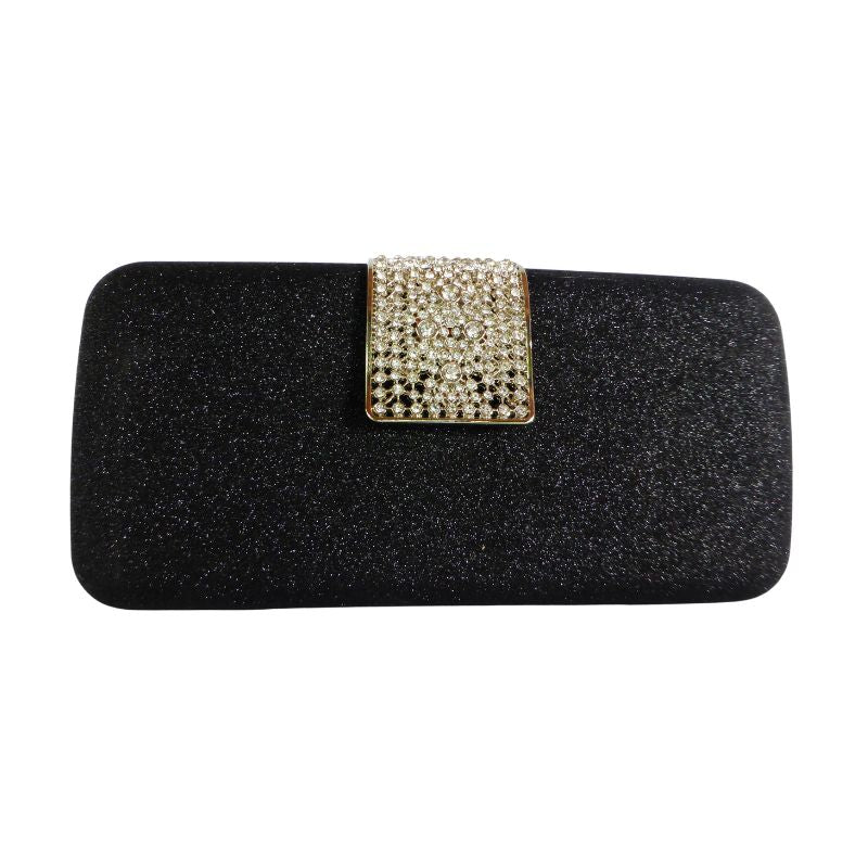 Festliche Damen Clutch - Elegante Handtasche für Abendveranstaltungen schwarz