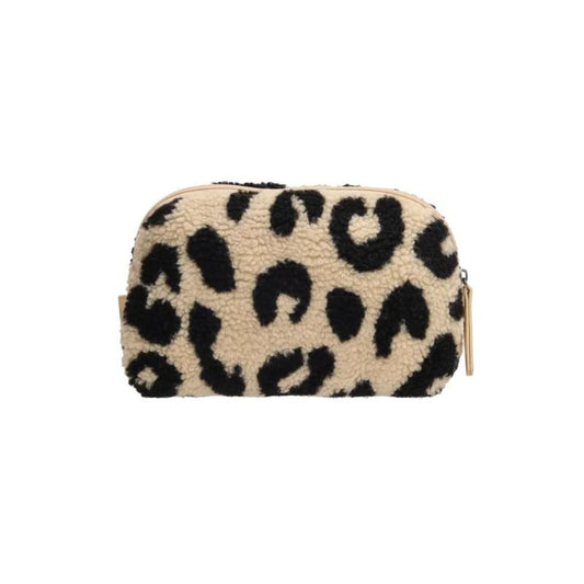 Damen Flauschige Make-Up Essentials Bag