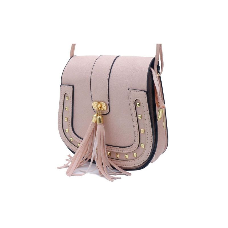 Handtasche mit goldfarbenen Details - für besondere Anlässe rosa