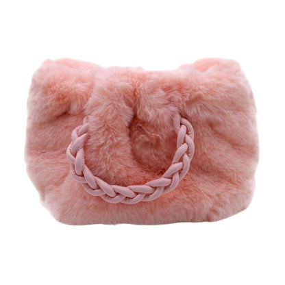 Wintertasche Damen Handtasche flaumig klein