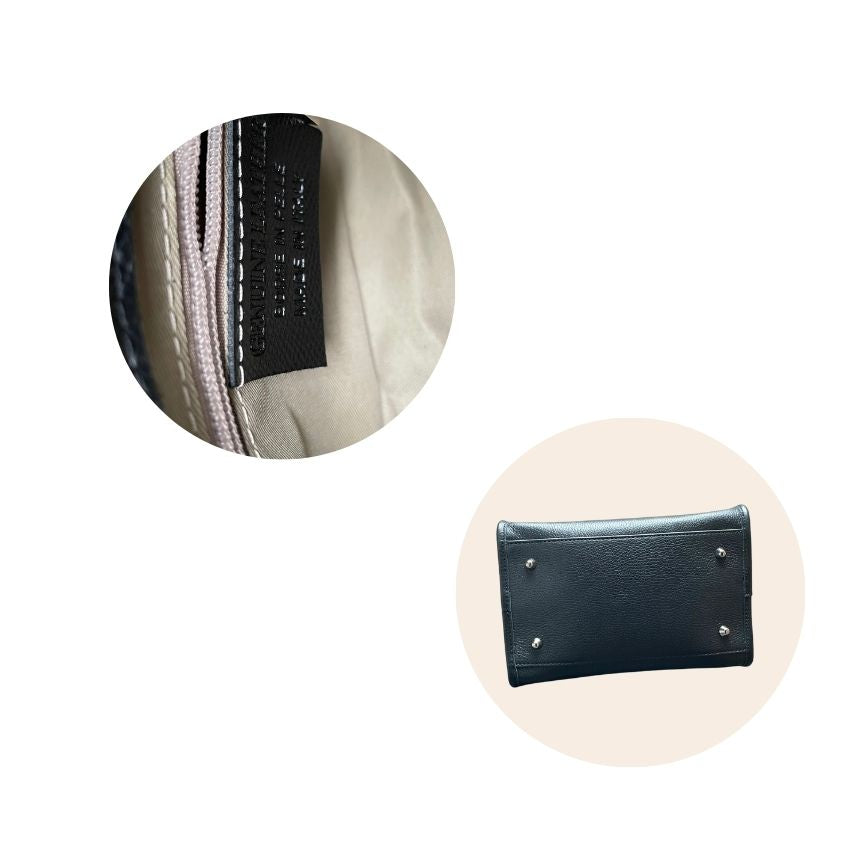 Damen Mini-Lederhandtasche - schlicht, klein & elegant für jeden Anlass