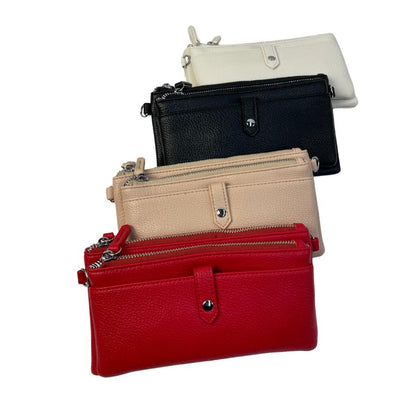 2-in-1 Gelbörse & Handytasche - 3 Fächer, kompakt & praktisch