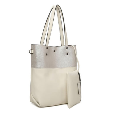 Damen Shopper 2-teilig mit Münztasche - elegant und geräumig