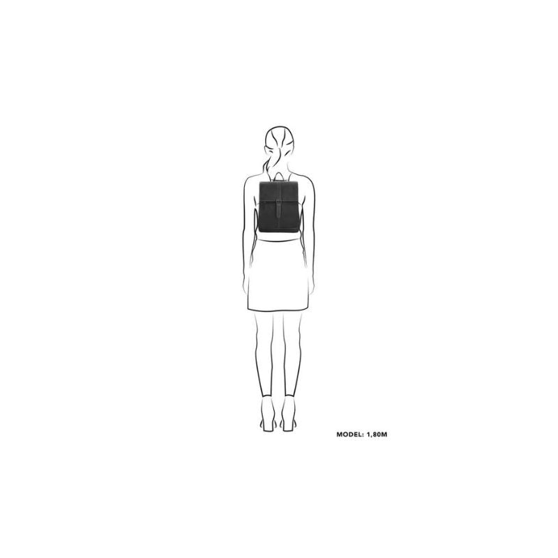 Stylischer mittelgroßer Damen Leder-Rucksack
