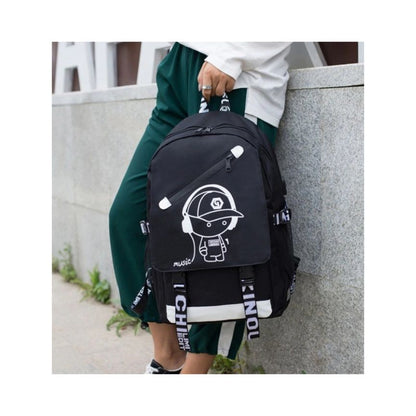 Unisex Jugendliche Schulsportrucksack USB Anschluss