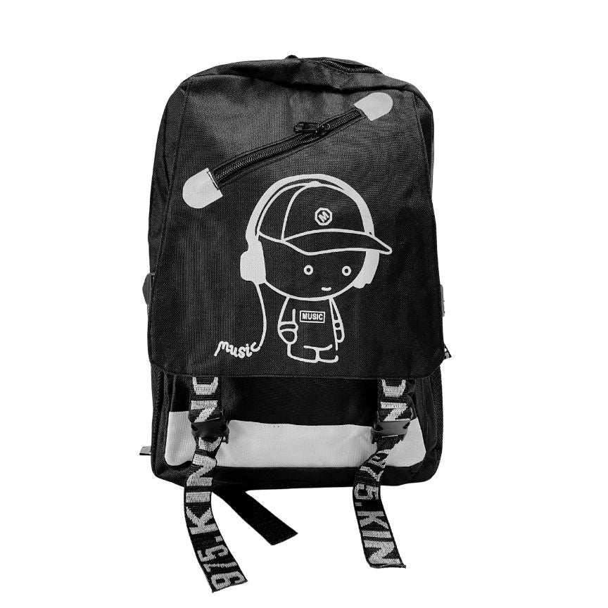 Unisex Jugendliche Schulsportrucksack USB Anschluss