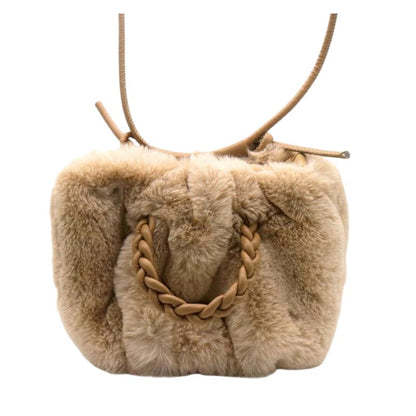 Wintertasche Damen Handtasche flaumig klein