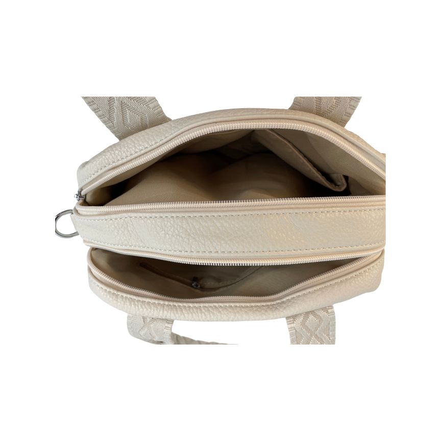 Crossbodybag Damen Alltagstasche  trendy weiß Innenfächer