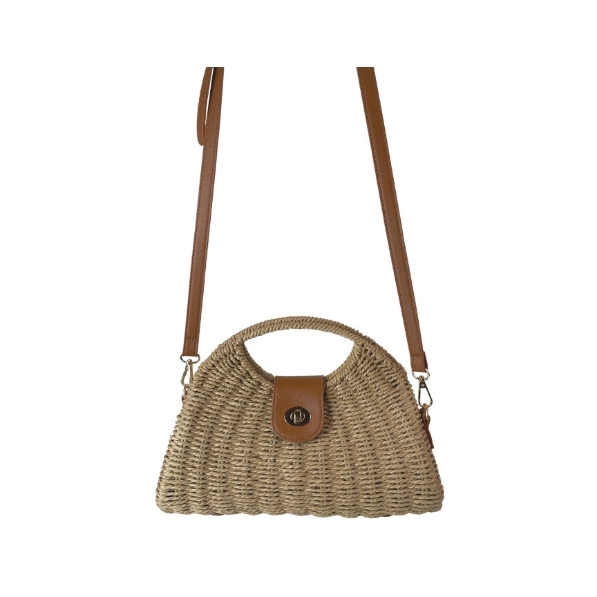 Elegante Damen Strohtasche Sommertasche