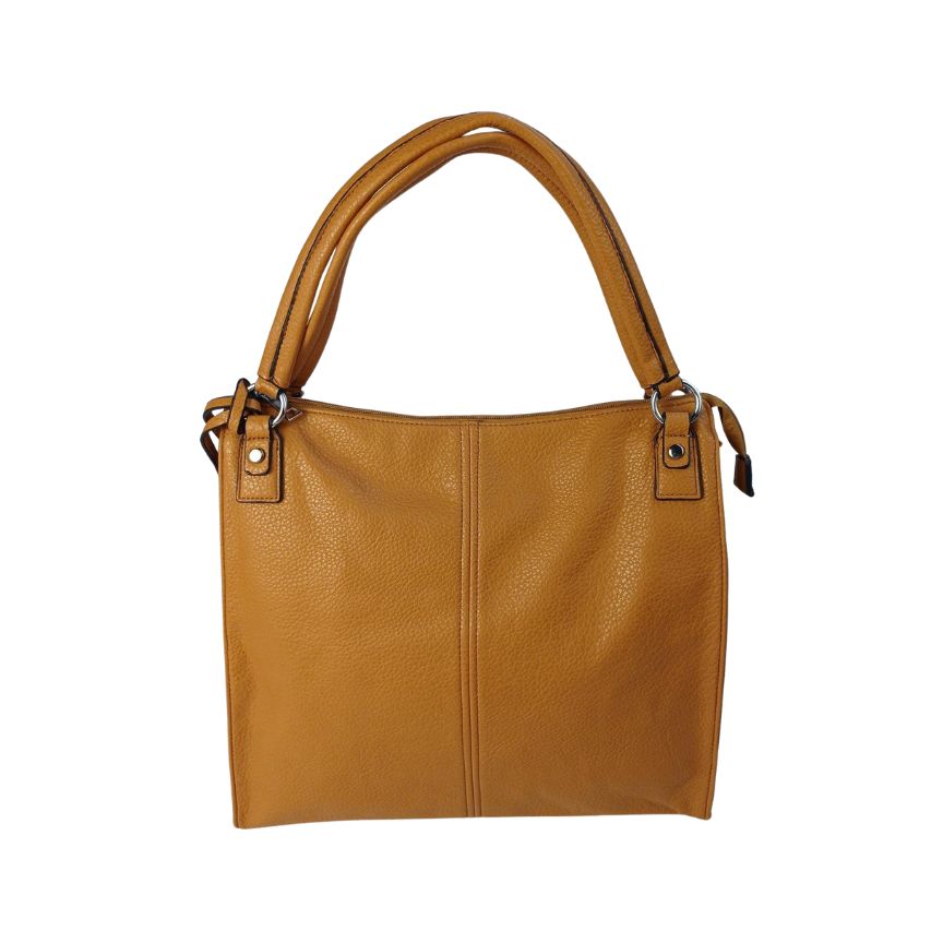 Shopper Umhängetasche Damen Schultertasche braun Vorderseite