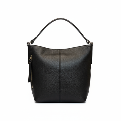 Damen Leder-Shoppertasche mit Seitentasche und Henkel für Alltag & Büro