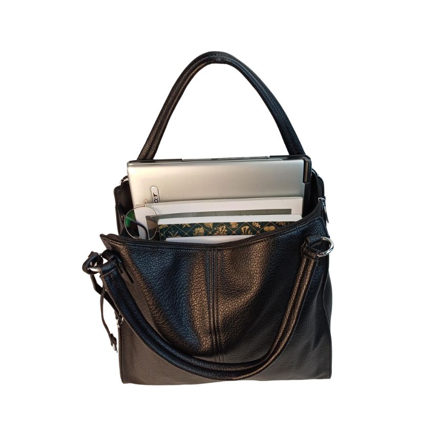 Shopper Umhängetasche Damen Schultertasche schwarz